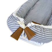 Linen Baby Nest - Nautical Stripe Linen