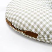 Organic Nursing Pillow Sage + Cream Gingham