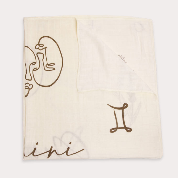 Zodiac Muslin Swaddle - Gemini