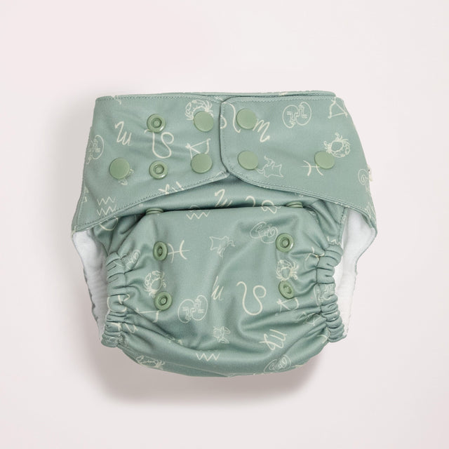 Zodiac 2.0 Modern Cloth Nappy - Sage