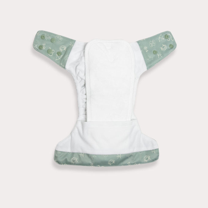 Zodiac 2.0 Modern Cloth Nappy - Sage