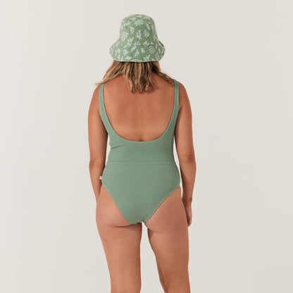 Olive Curve One Piece