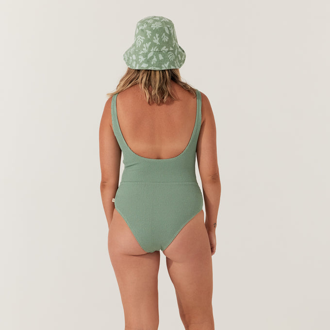 Olive Curve One Piece