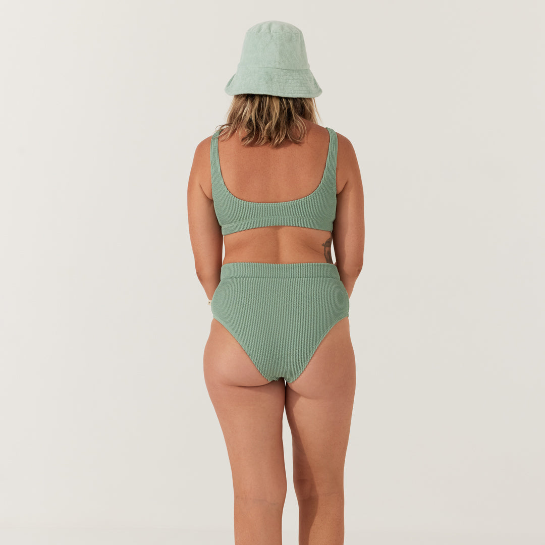 Olive Embrace Swim Crop