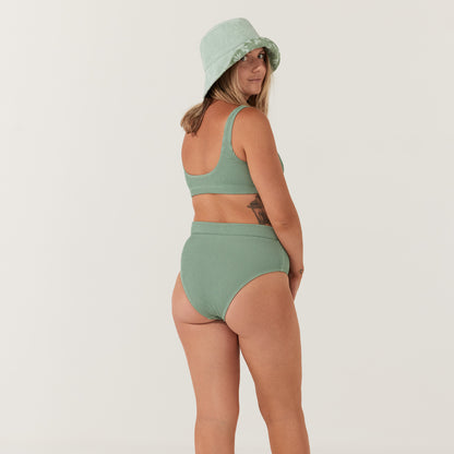 Olive Embrace Swim Crop