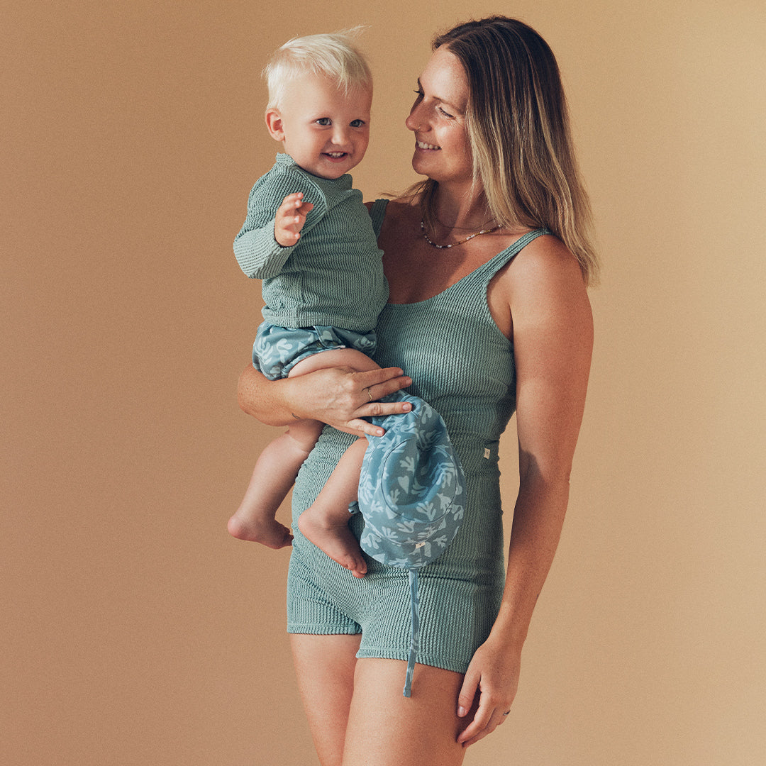 Olive Curve Boyleg Onesie