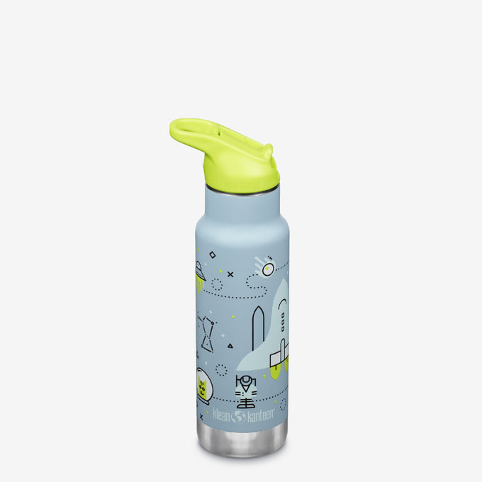 12 oz (355ml) Classic Kid's Insulated Water Bottle with Flip Seal Sport Cap Launch Plan