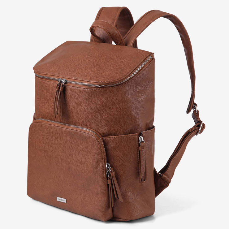 VANCHI Frankie Everyday Backpack Vegan Pebbled Tan Ecoriginals